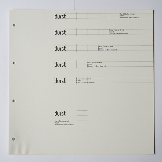All sizes | Otl Aicher, Albrecht Hotz: Handbuch des visuellen Erscheinungsbildes von durst, Brixen | Flickr - Photo Sharing! #otl #print #design #graphic #identity #aicher