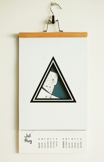 Year of Astronomy on the Behance Network #koh #calander #handmade #benjamin