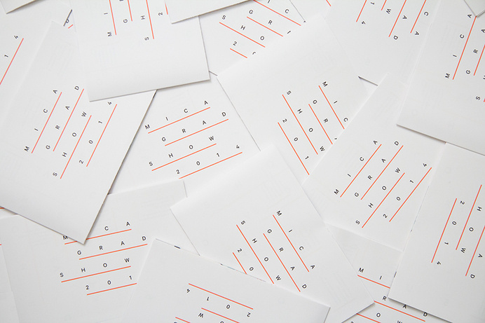 This year-long project pulled together content from the Maryland Institute College of Art's sixteen graduate programs to promote and recor #poster #typography
