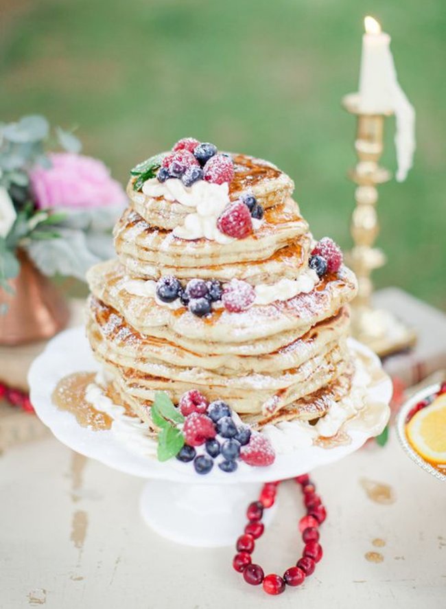 pancake wedding cake design