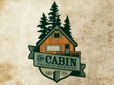 Dribbble - The Cabin by Jerron Ames #logo #badge