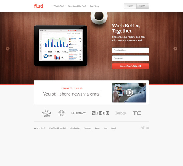 Flud_full #simple #layout #web #clean