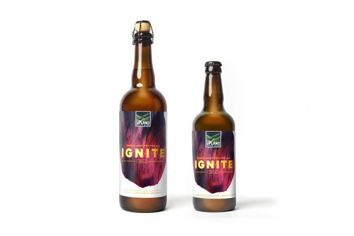 Upland Sour Ales: Ignite packaging #Upland #Beer #Bottle #Packaging #Cina