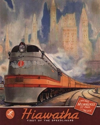 All Aboard: Extraordinary Vintage Railway Posters | webexpedition18 #train #logotype #script #travel #illustration #poster