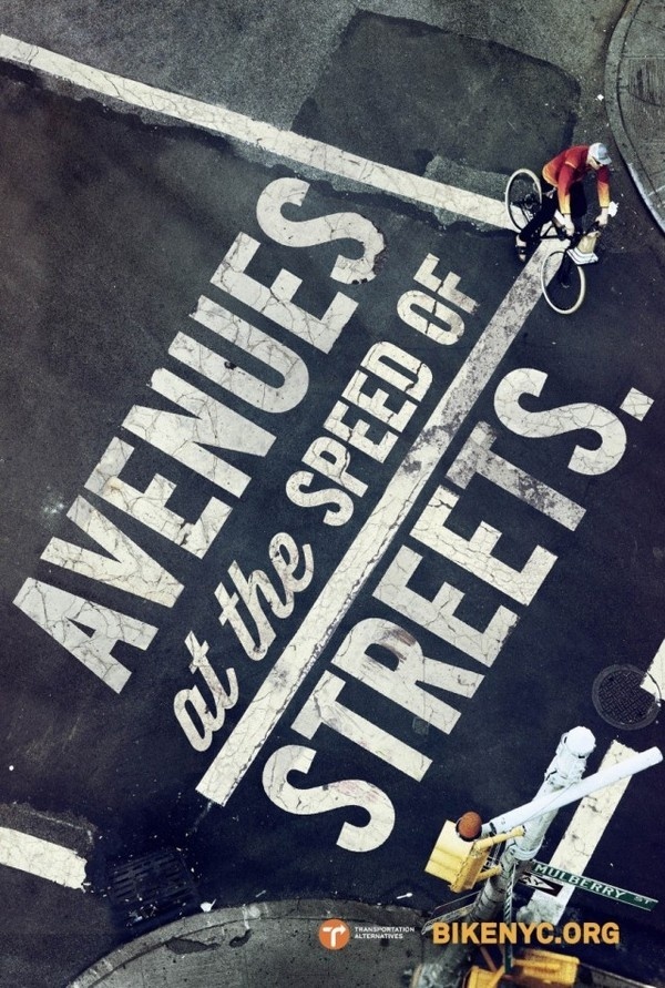 Bike Like a New Yorker3 #bicycle #typography #bike #street #york #nyc #new