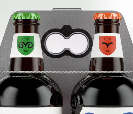 Trophy Beer Carrier #packaging #beer #label #bottle