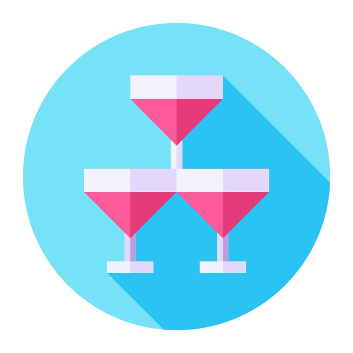 See more icon inspiration related to food and restaurant, alcoholic drinks, champagne glass, alcoholic drink, celebration, glasses, alcohol, champagne, toast, glass, party and food on Flaticon.