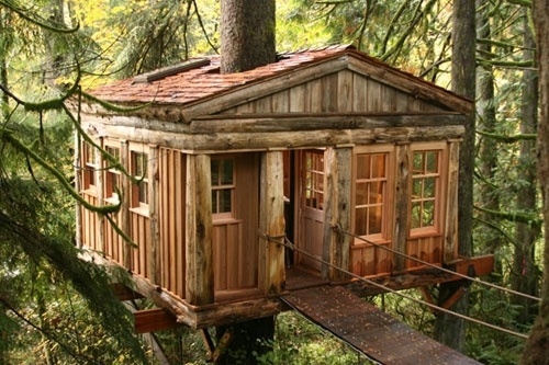 Treehouses of Treehouse Point - Temple of the Blue Moon #treehouse