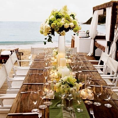 Wedding reception at The Beach #reception #wedding #decorations