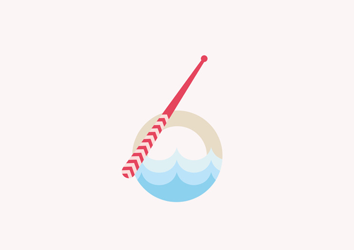 Travellers Numbers. 6 > Venice (gondolier), Italy. #36Days_6 #36daysoftype02 #gondola #gondolero #gondolier #remo #venecia #venezia #italia