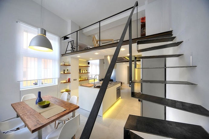Loft 78 in Roma – 40 sqm Apartment Renovated by Maurizio Constanzi