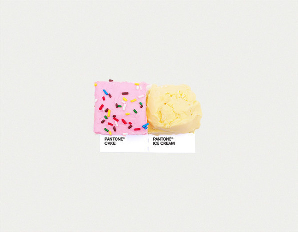 pantone: Food Art Pairings #art #typography #simple #pantone #photography #color #food #diptych #pair #two #chip #pairing