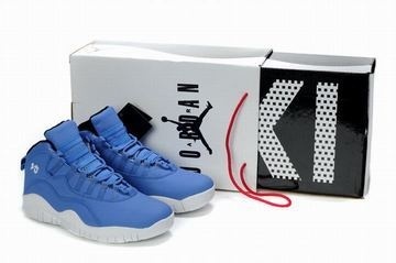 Nike Air Jordan 10 Retro Blue/White Men's #shoes