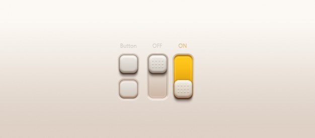 Buttons switches Free Psd. See more inspiration related to Buttons, Horizontal and Switches on Freepik.