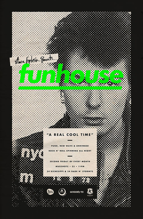 Funhouse Poster by Michael George Haddad #design #graphic #quality #typography