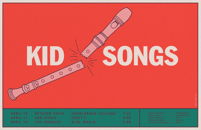 Kid Songs - Aaron Vinton #illustration #color #typography