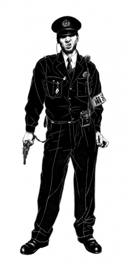 巡査 A' #police #illustration #japan