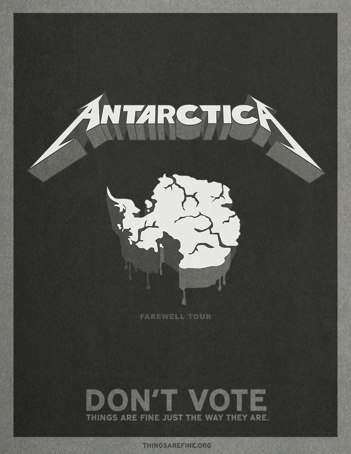 thingsarefine.org: Antarctica | Ads of the World: Creative Advertising Archive & Community #parody #antartica