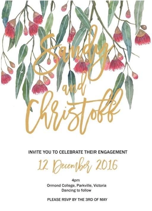 Golden Native - Engagement Invitations #paperlust #engagementinvitation #engagementcard #engagementinspiration #design #paper #foilstamped