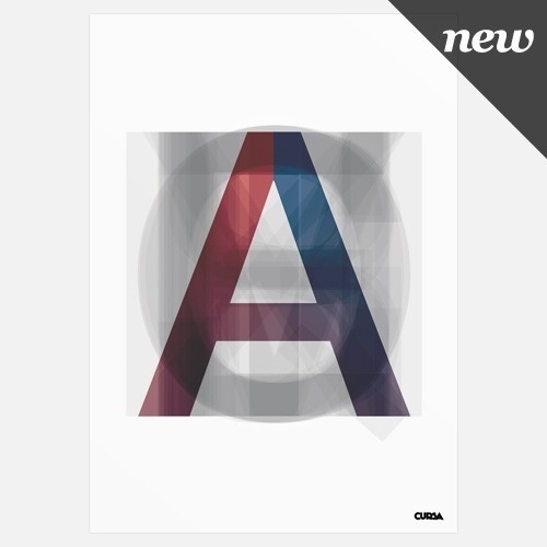 Cursa — Alpha (Print) #print #alpha #cursa #poster #type #typography