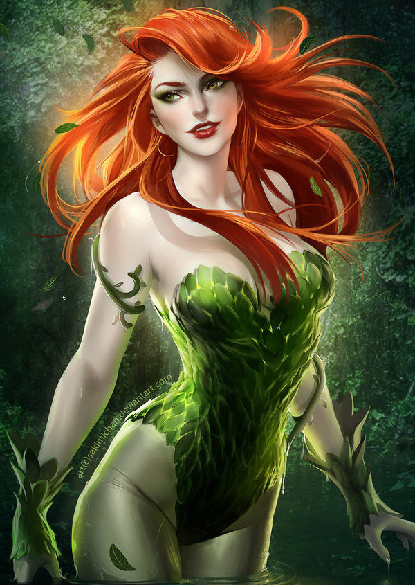 Ivy Close up by *sakimichan on deviantART #illustration #comics #ivy #poison