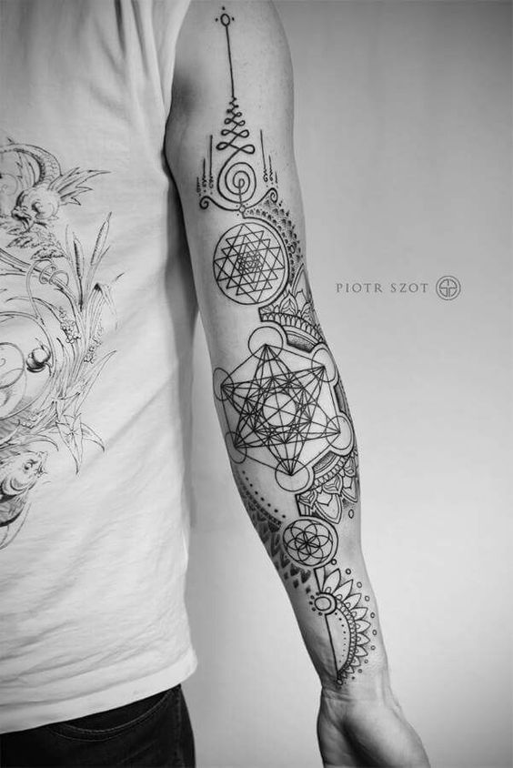 Geometric spiritual unalome mandala pioyr szot