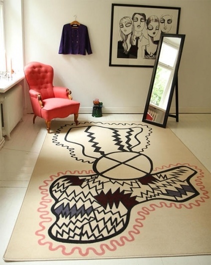 From Scandinavia with love - design & style (Carpet by Swedish designer and illustrator Jessica...) #carpet #design #scandinavian #textile
