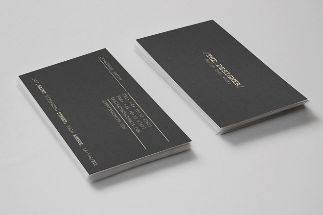 Minimal Business Card Template for Designer