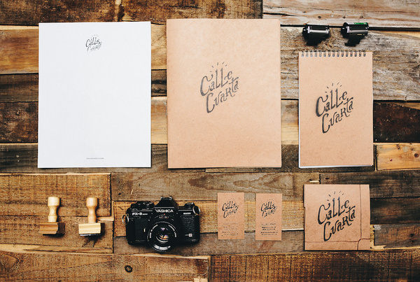 Calle Cuarta Identity #logotype #branding #wood #identity #vintage