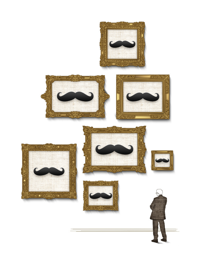 T-shirt designs for ArtZula. // www.artzula.com // www.furkansener.com #frame #admiration #variety #picture #illustration #paintings #selection #moustache