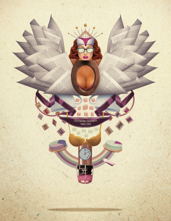 Magdalena Shirt Illustration by Ivorin Vrkaš #rainbow #breast #slovenia #croatia #festival #photo #design #hipster #shirt #illustration #magdalena #ivorin #toillete #collage #tits