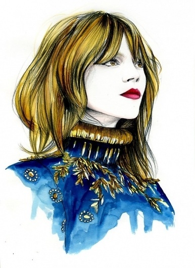 Caroline Andrieu Fashion Illustrations – Illustration inspiration on MONOmoda #illustration #fashion