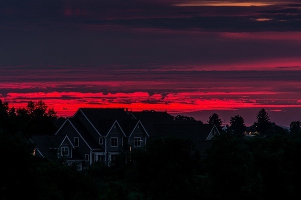 Red Sky Sunrise #photography #flickr