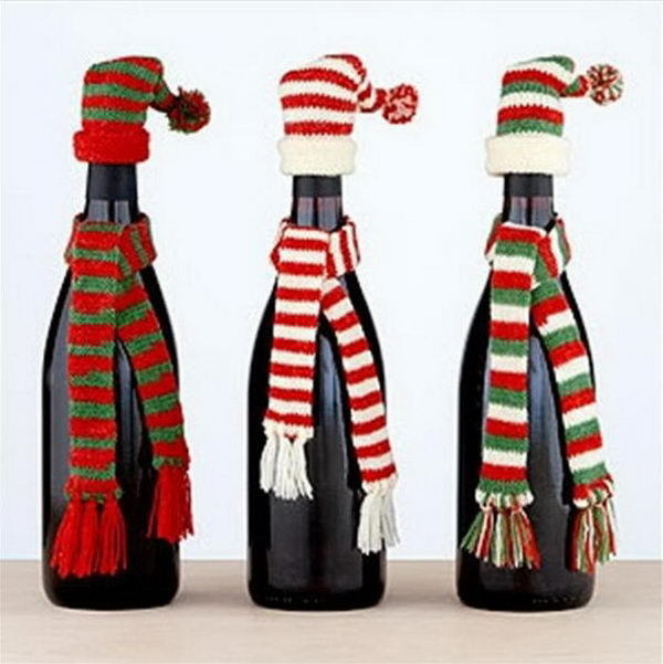 Homemade Wine Bottle Crafts #diy #craft #wine #bottle