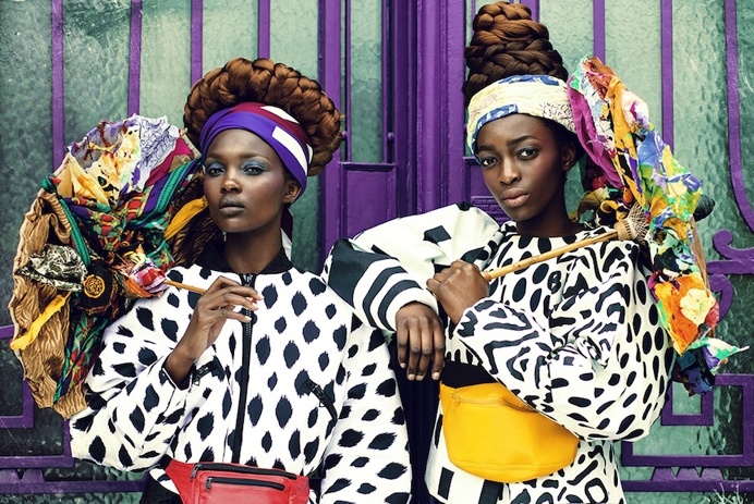 Photo by Maelle Andre #fashion #patterns #color #styling #beauty