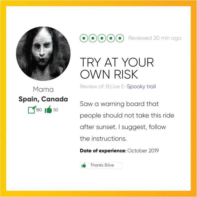 We're getting some amazing reviews for our Spooky Special Trail. If you don't have any Halloween plans yet, book your seat for this specially curated scray trail and be in for a shock! . . . Only a few seats left. #letsblive #eco #tours #ebikes #discovery #travel #instatravel #wanderlust #swadesdarshan #funoverfuel #goO2noCO2 #moresmileslesssweat #fun #ev #sustainabletourism #ecotourism #halloween2019 #spookytrail #Friday #TGIF #happyhalloween #spookyspecial #horrorfan #hauntedgoa #hauntedmansion #hauntedplaces #31oct #halloweenplans