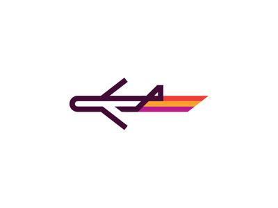 Happy Jet #happy #lines #design #graphic #jet #plane #minimal #logo