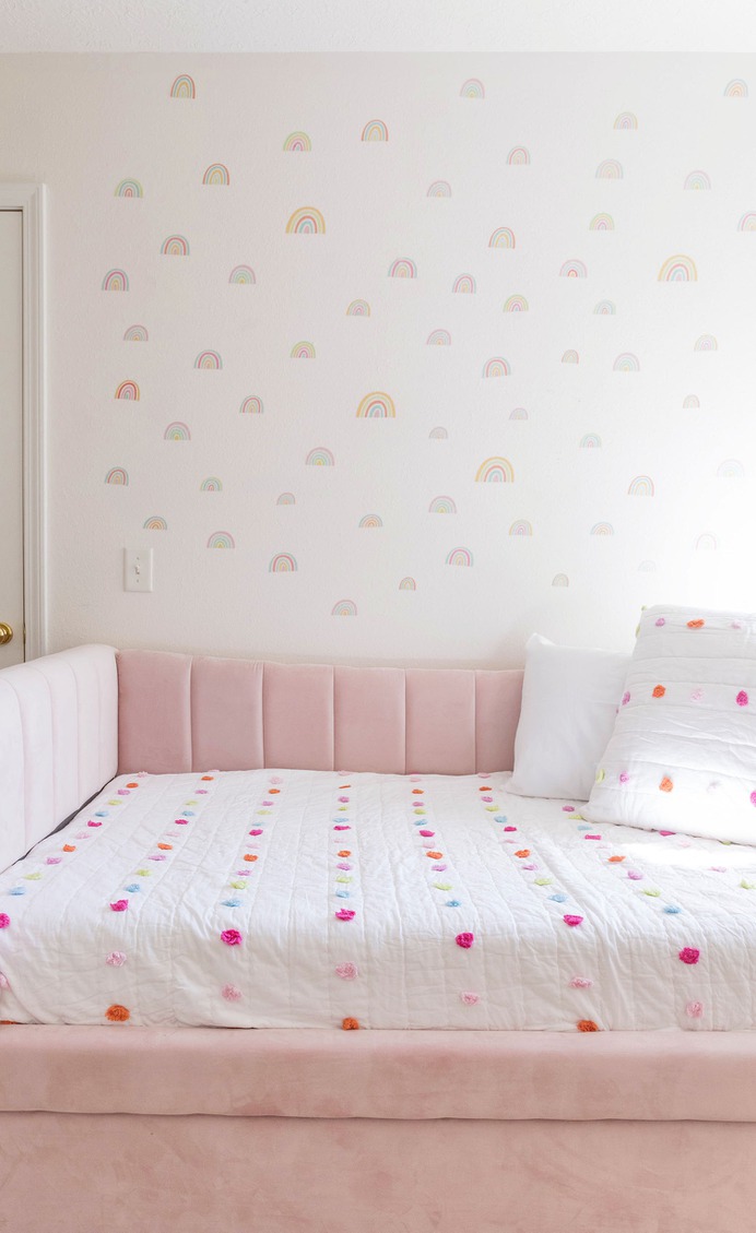 Rainbow Nursery Before + After - A Beautiful Mess