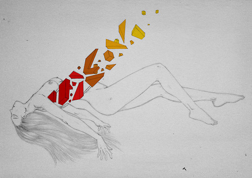When I behold, upon the night's starred face, Huge cloudy symbols of a high romance, And think that I may never live to trace Their shadow #woman #draw #poem #illustration #art #sketch