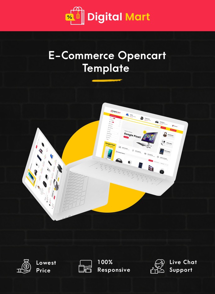 #DigitalMart - #Opencart #MultiPurpose #Responsive #Theme | #TemplateTrip #eCommerce #Website #Templates
