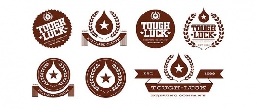 Tough Luck BeerÂ Labels - TheDieline.com - Package Design Blog #logos