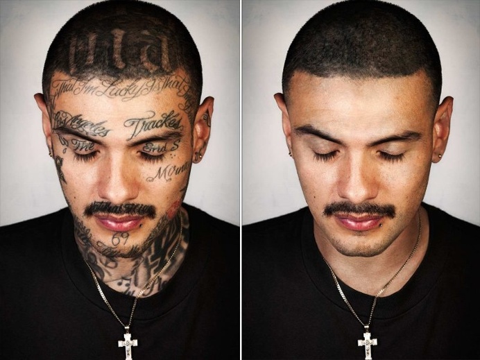 Skin Deep: Steven Burton Photoshops Out Ex-Gang Members Tattoos