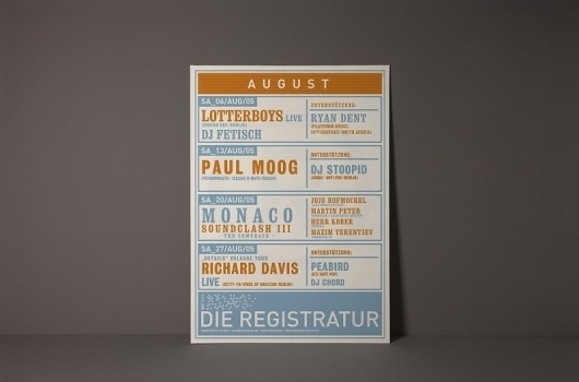 Die Registratur – Plakate #typography