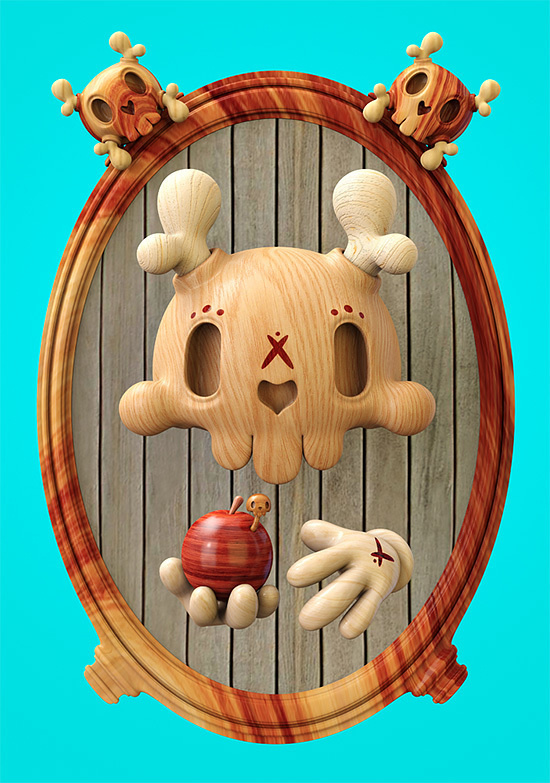 Dead Wood: 3D Illustrations by Teodoru Badiu | Inspiration Grid | Design Inspiration #dead #3d #illustrations #wood