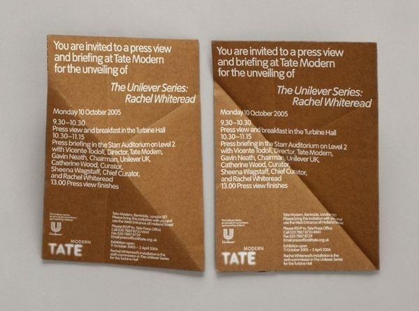 Rachel Whiteread: Embankment invitation | Cartlidge Levene #whiteread #rachel #invitation #cartlidge #levene #embankment