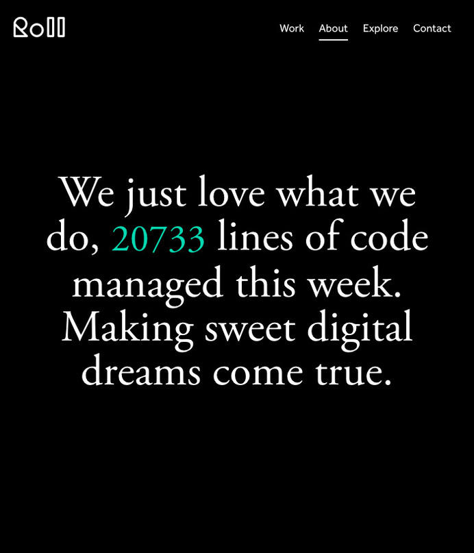 Roll Studio - Site of the Day June 04 2014 #typo