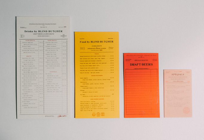 Blind Butcher Menu by Tractorbeam