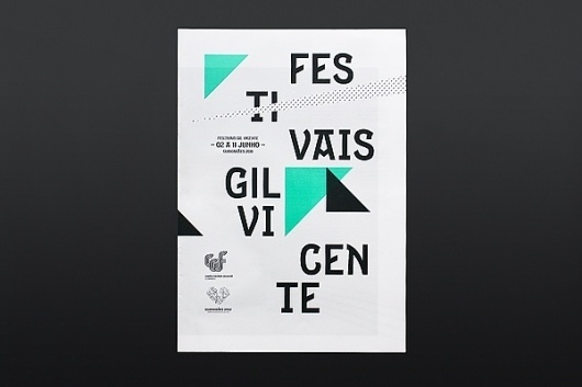 Festivais Gil Vicente 2011 on the Behance Network #design #graphic #poster #typography