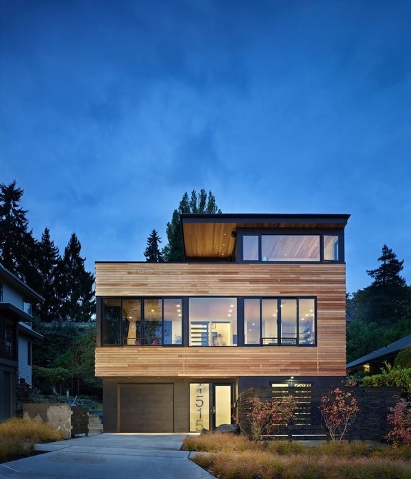 Modern Refuge for an Active Couple: Cycle House in Seattle #architecture #modern