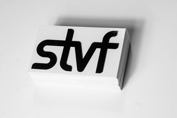 stvfdesign.com #white #business #card #photo #black #simple #minimal #and #sticker